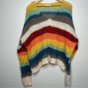 Elan Colorful V-Neck Sweater